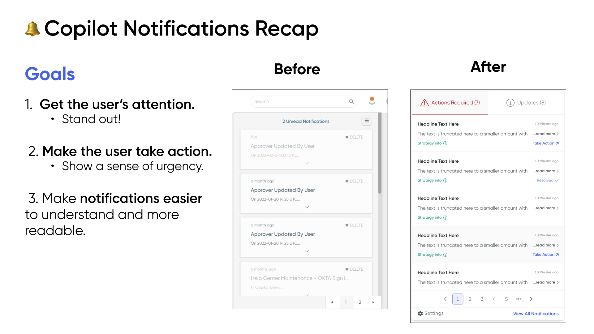 Notifs Before and After